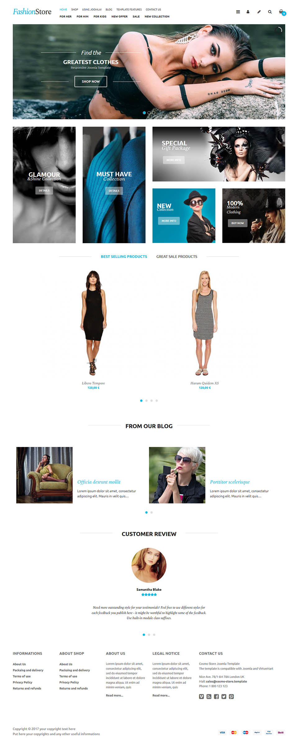Template VirtuemartTemplates Cosmo Shop Joomla template VirtuemartTemplates Cosmo Shop