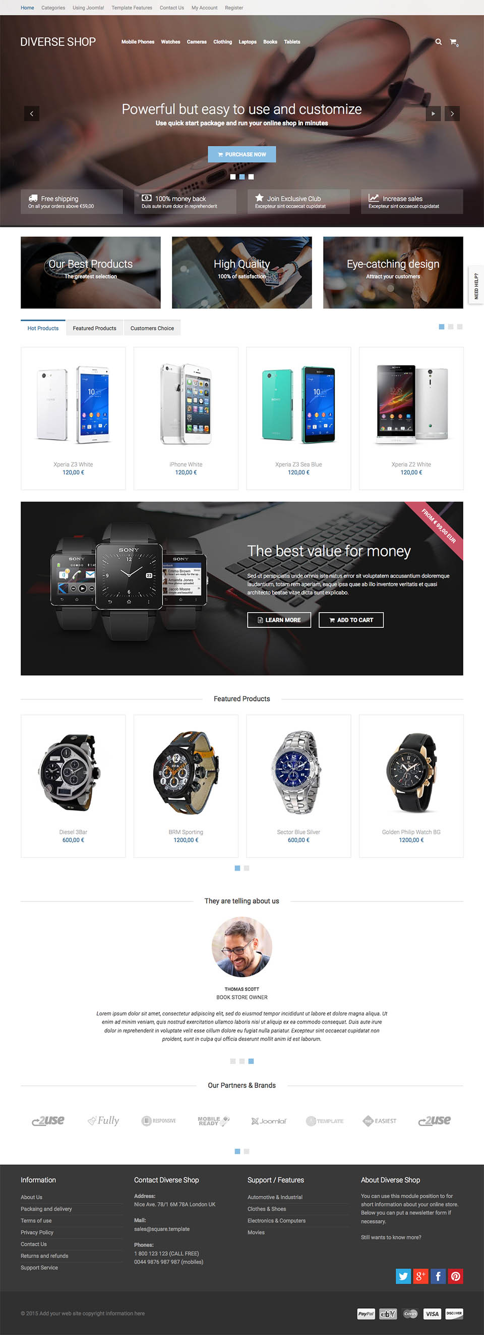 Template VirtuemartTemplates Diverse Shop Joomla template VirtuemartTemplates Diverse Shop