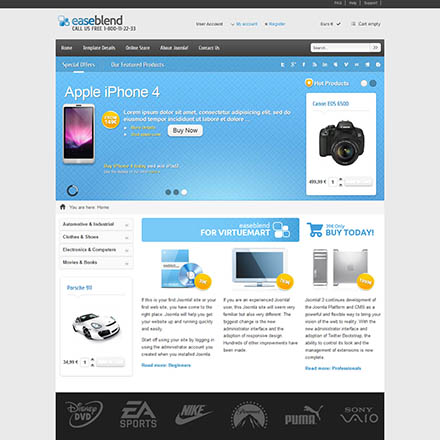 VirtuemartTemplates Ease Blend