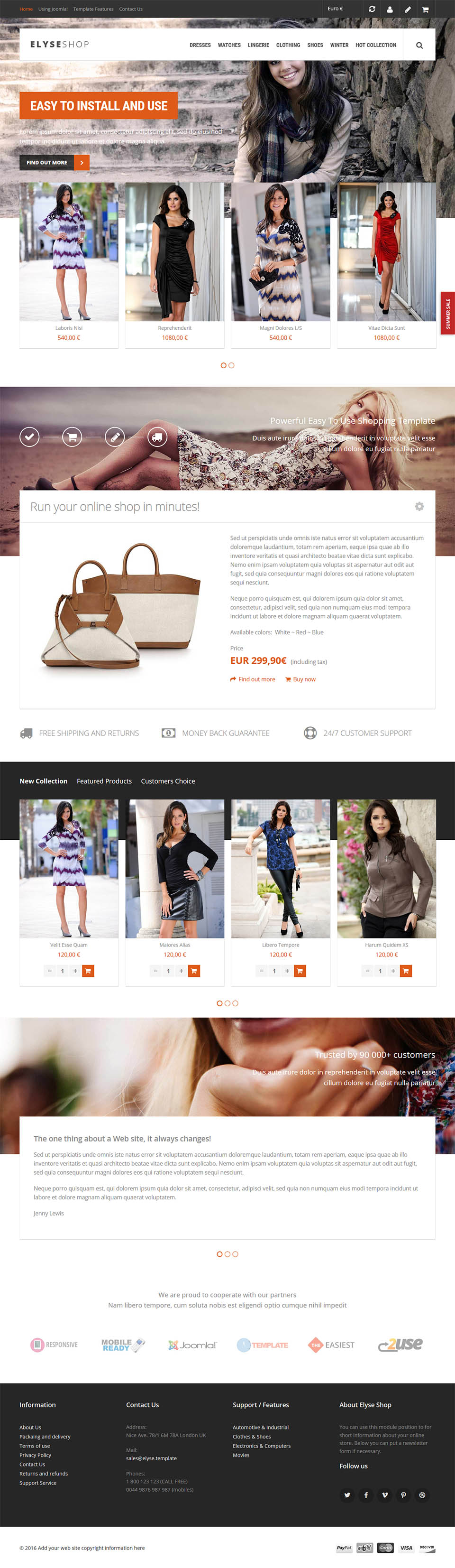 Template VirtuemartTemplates Elyse Shop Joomla template VirtuemartTemplates Elyse Shop