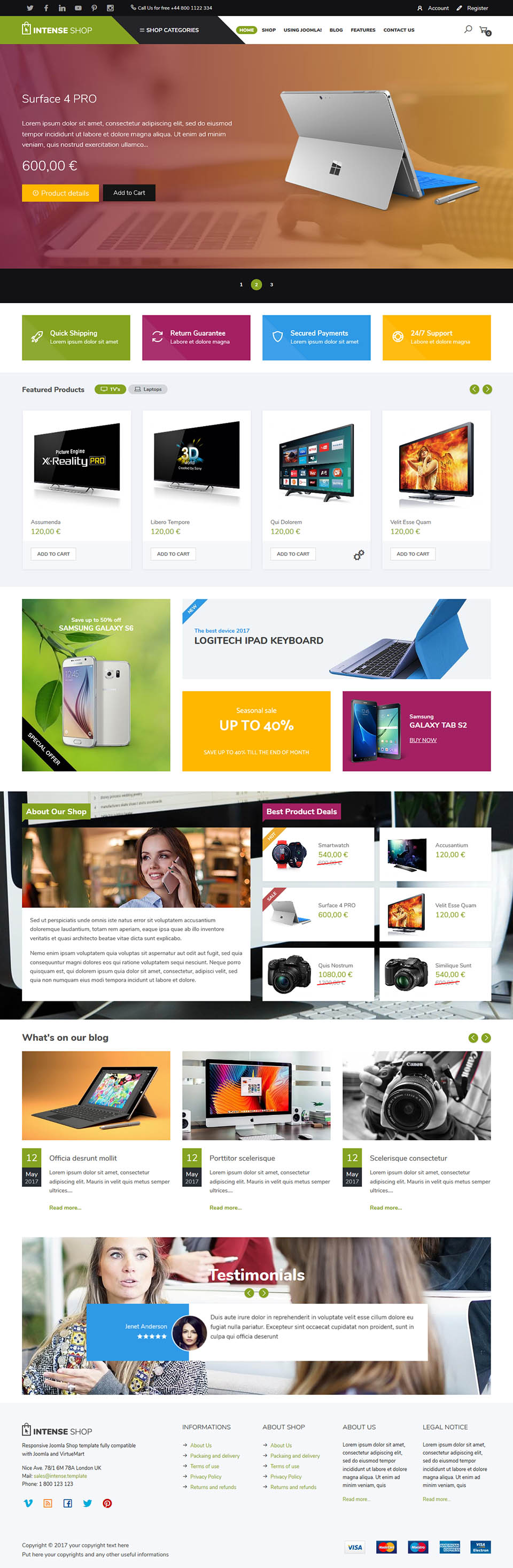 Template VirtuemartTemplates Intense Shop Joomla template VirtuemartTemplates Intense Shop