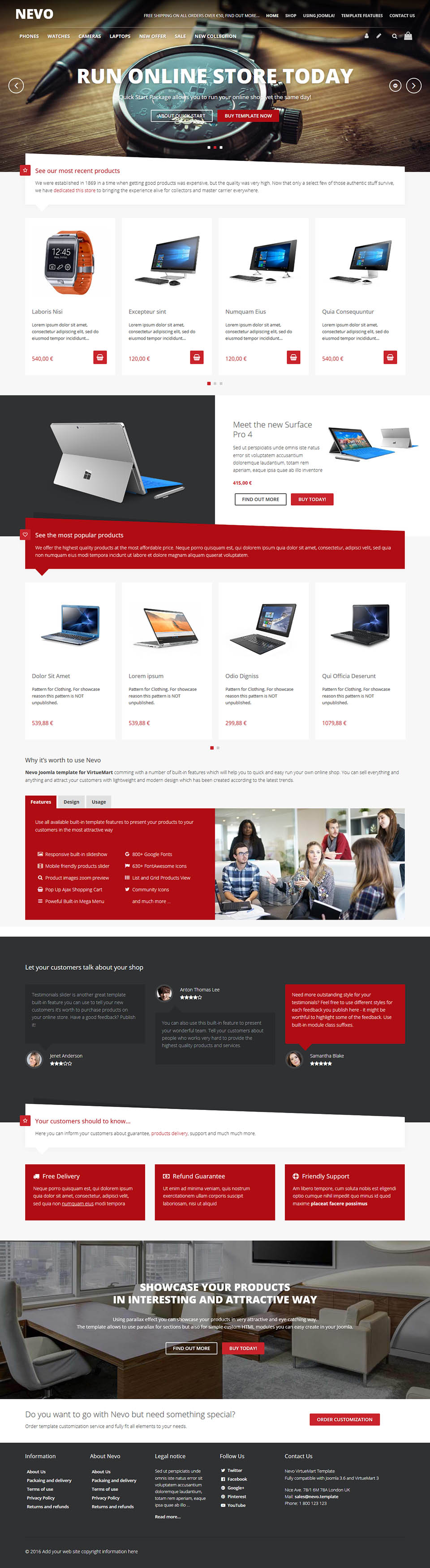 Template VirtuemartTemplates Nevo Joomla template VirtuemartTemplates Nevo