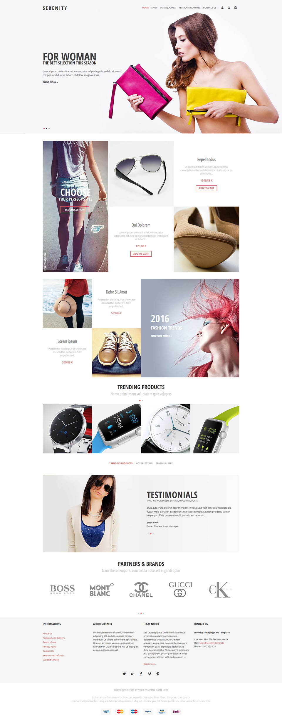 Template VirtuemartTemplates Serenity Joomla template VirtuemartTemplates Serenity