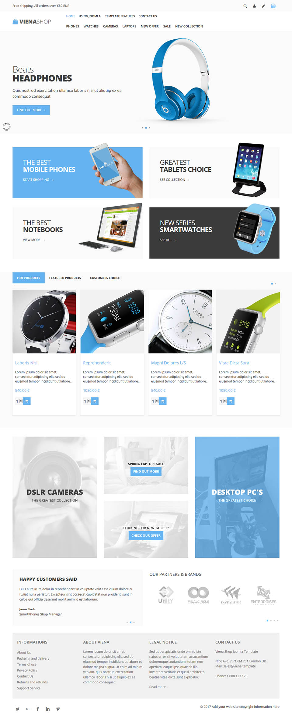 Template VirtuemartTemplates Viena Shop Joomla template VirtuemartTemplates Viena Shop
