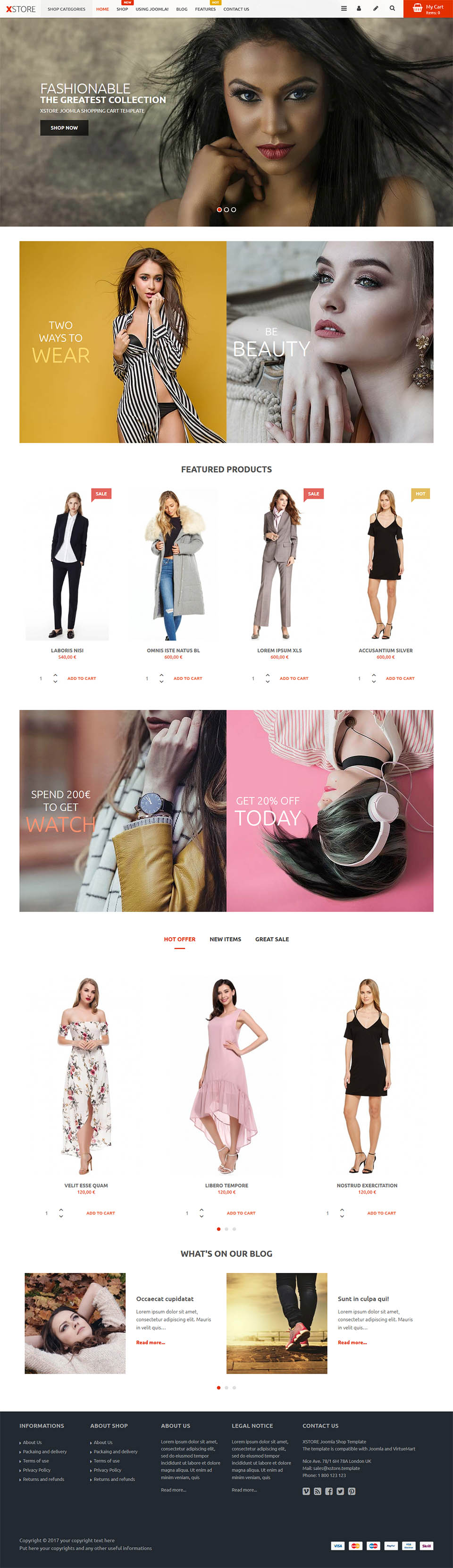 Template VirtuemartTemplates X Store Joomla template VirtuemartTemplates X Store