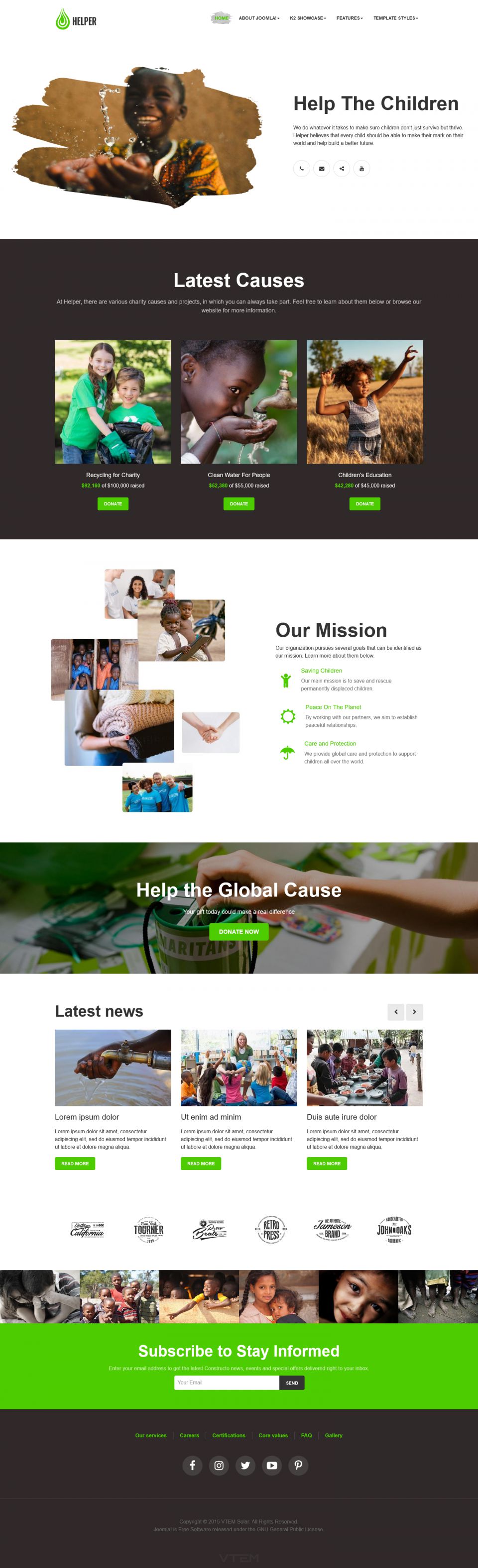 Joomla template Vtem Helper
