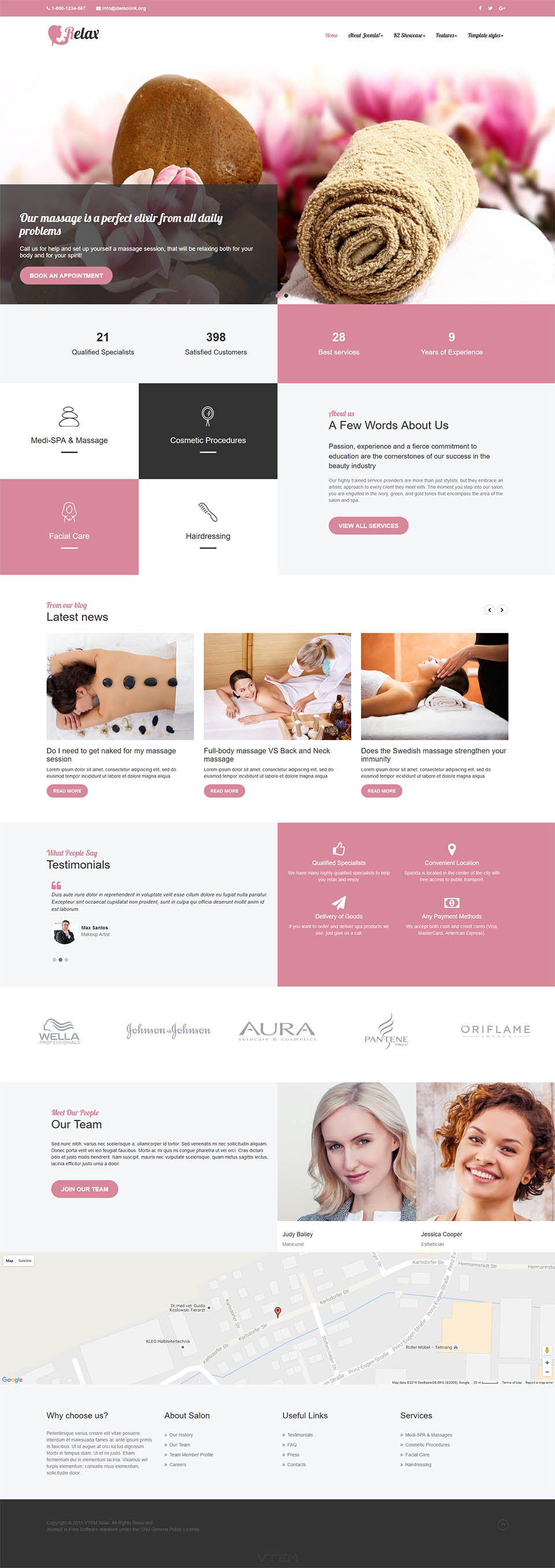 Template Vtem Relax Joomla template Vtem Relax