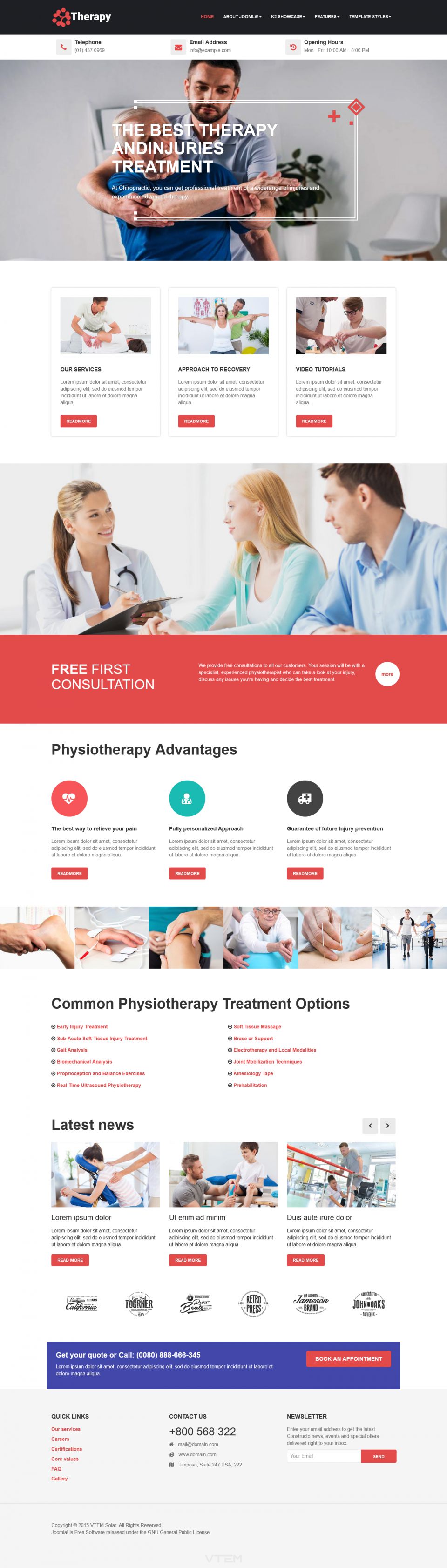 Template Vtem Therapy Joomla template Vtem Therapy
