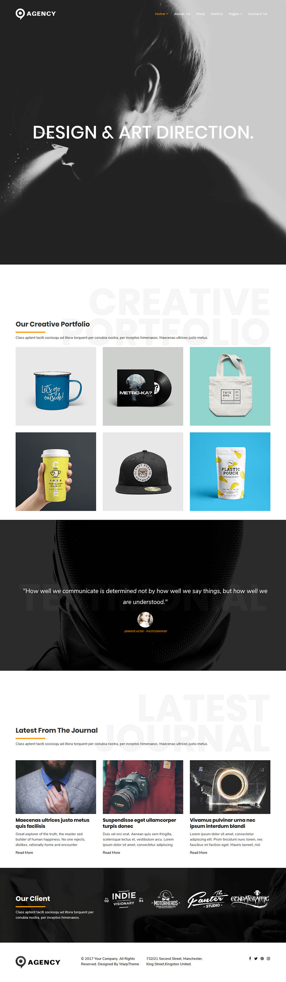 Template WarpTheme Agency Pro Joomla template WarpTheme Agency Pro