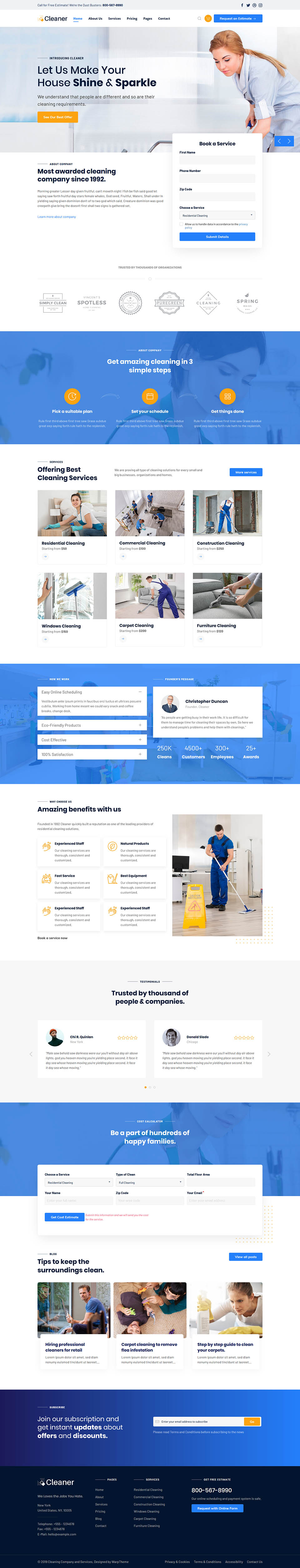 Template WarpTheme Cleaner Pro Joomla template WarpTheme Cleaner Pro