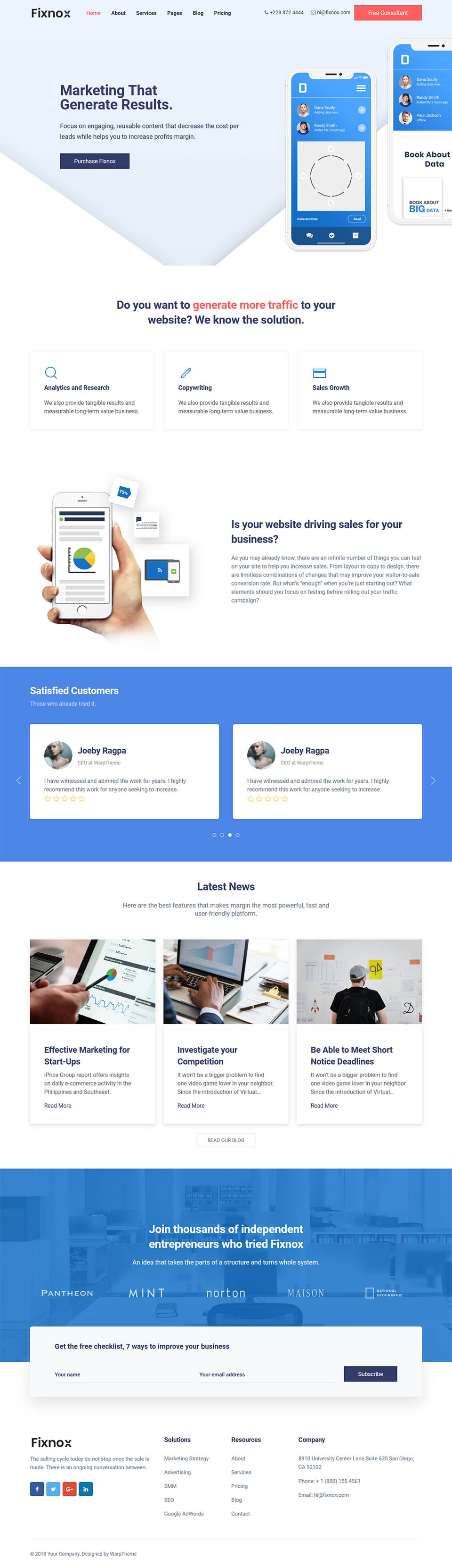 Template WarpTheme Fixnox Pro Joomla template WarpTheme Fixnox Pro