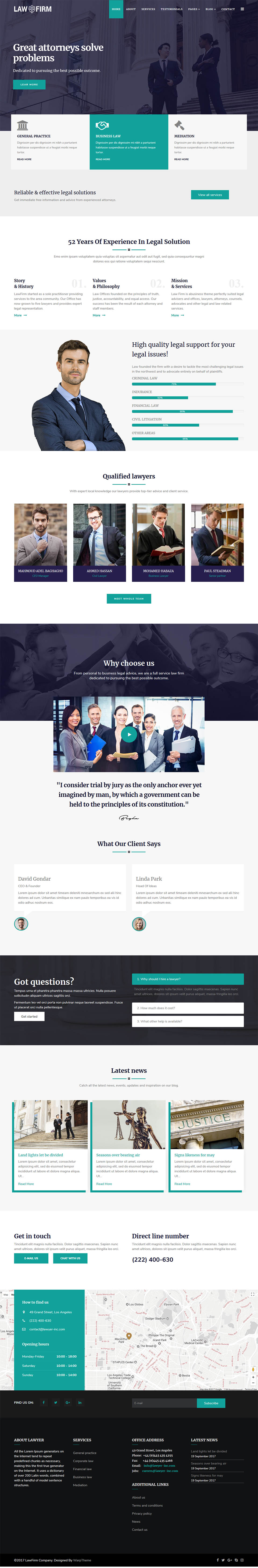 Template WarpTheme LawFirm Pro Joomla template WarpTheme LawFirm Pro