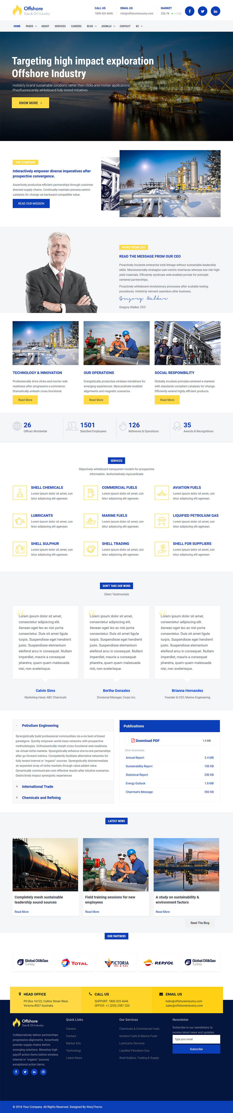 Template WarpTheme Offshore Pro Joomla template WarpTheme Offshore Pro