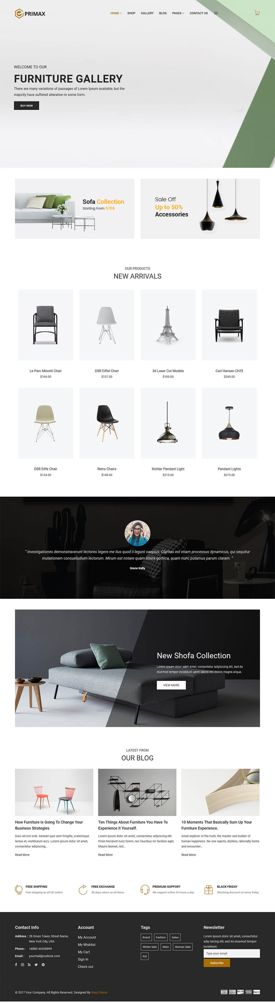 Template WarpTheme Primax Pro Joomla template WarpTheme Primax Pro
