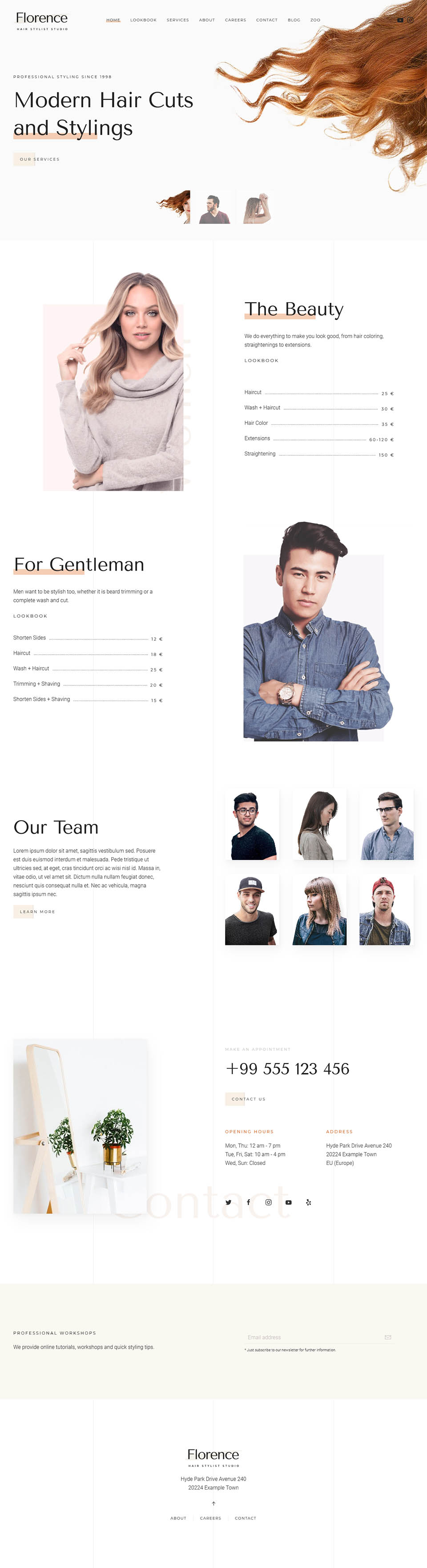 Template YOOtheme Florence Joomla template YOOtheme Florence