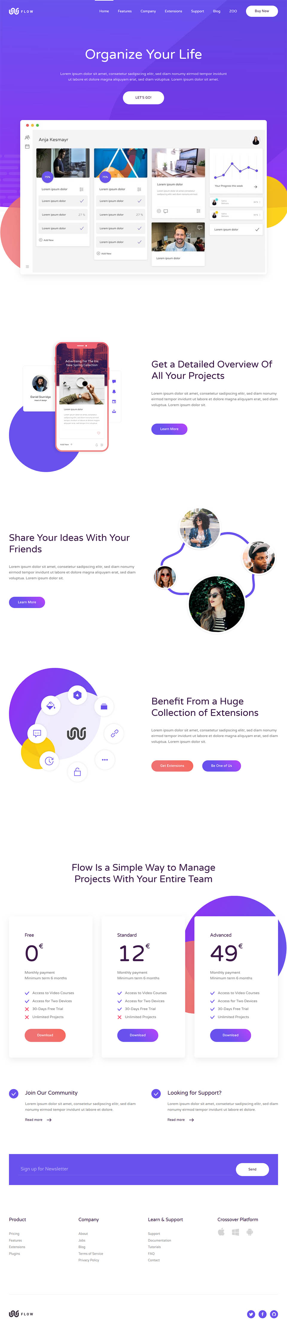 Template YOOtheme Flow Joomla template YOOtheme Flow