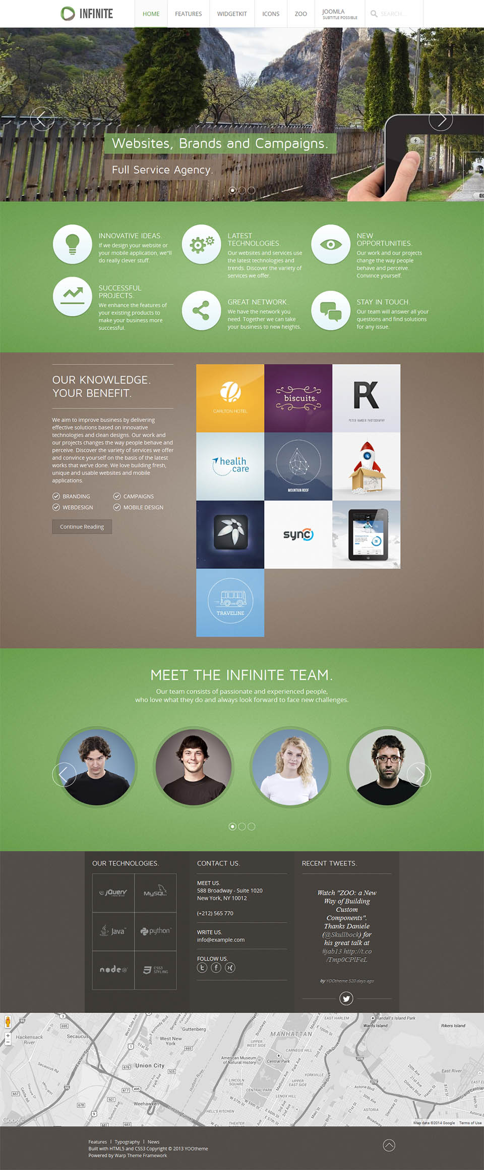 Template YOOtheme Infinite Joomla template YOOtheme Infinite
