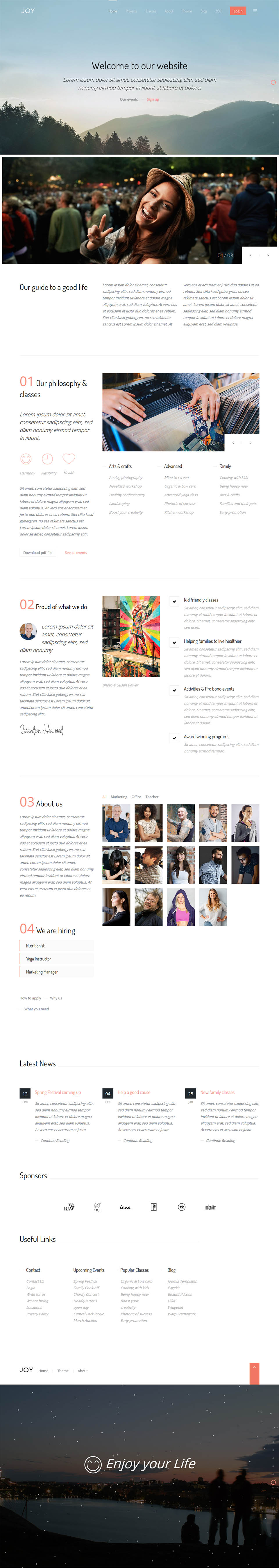 Template YOOtheme Joy Joomla template YOOtheme Joy