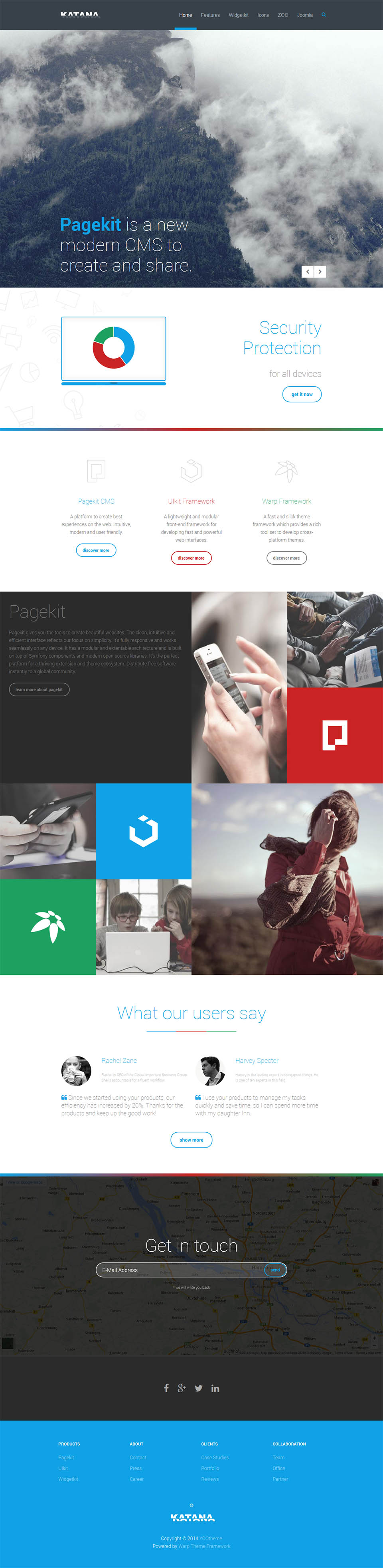 Template YOOtheme Katana Joomla template YOOtheme Katana