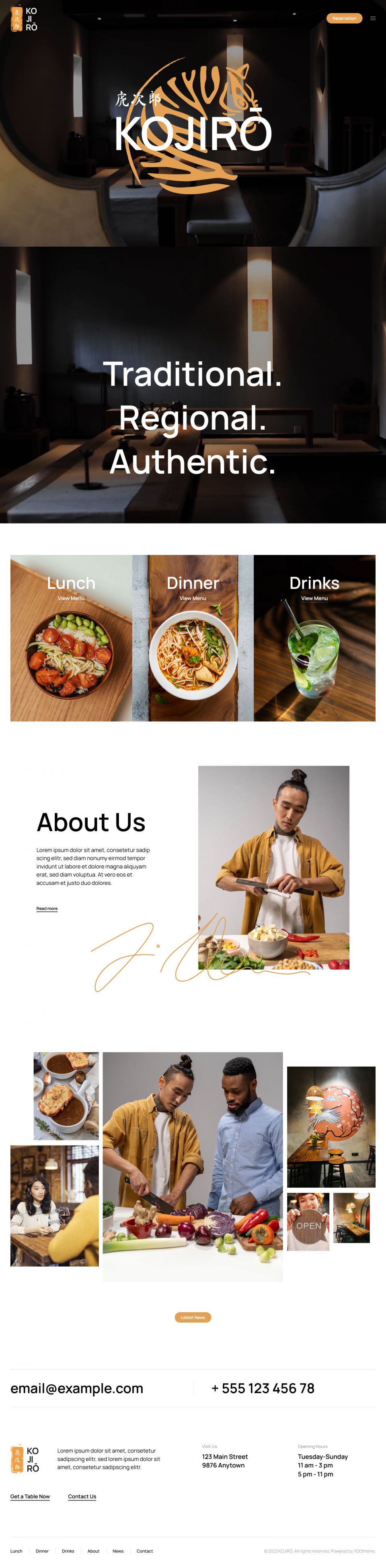 YOOtheme Kojiro V4.2.11 - Restaurant Template For Joomla