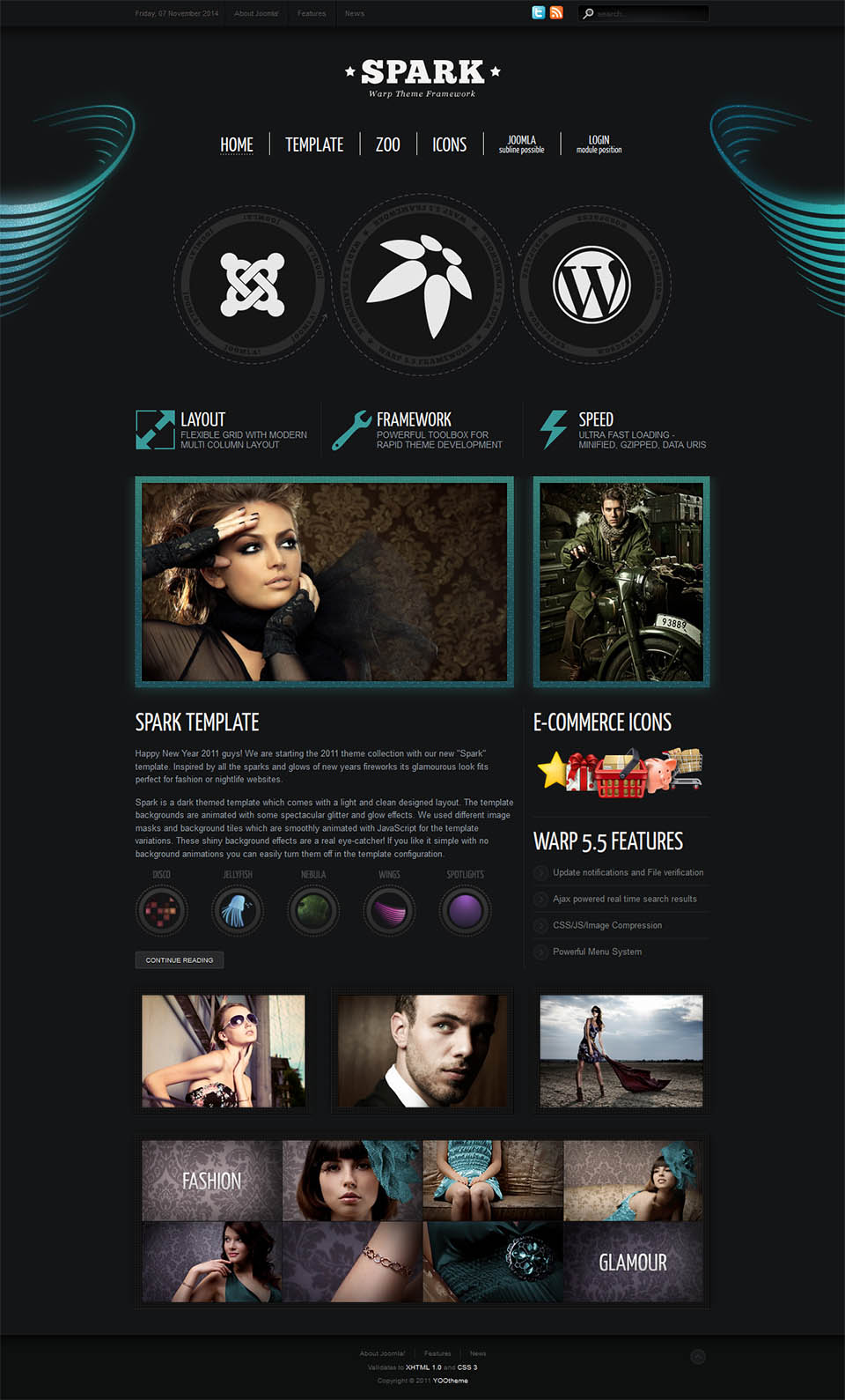 Template YOOtheme Spark Joomla template YOOtheme Spark