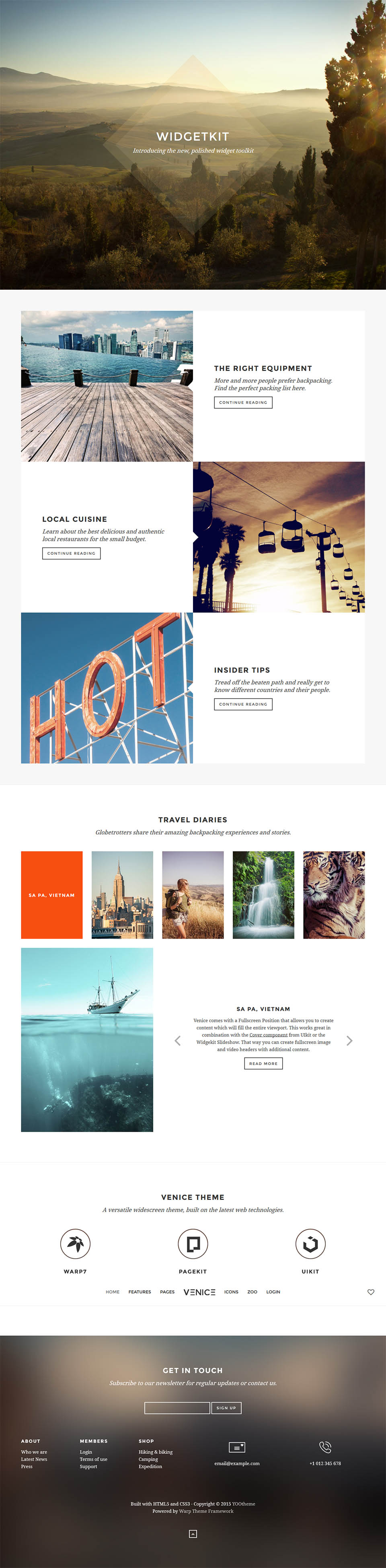 Template YOOtheme Venice Joomla template YOOtheme Venice
