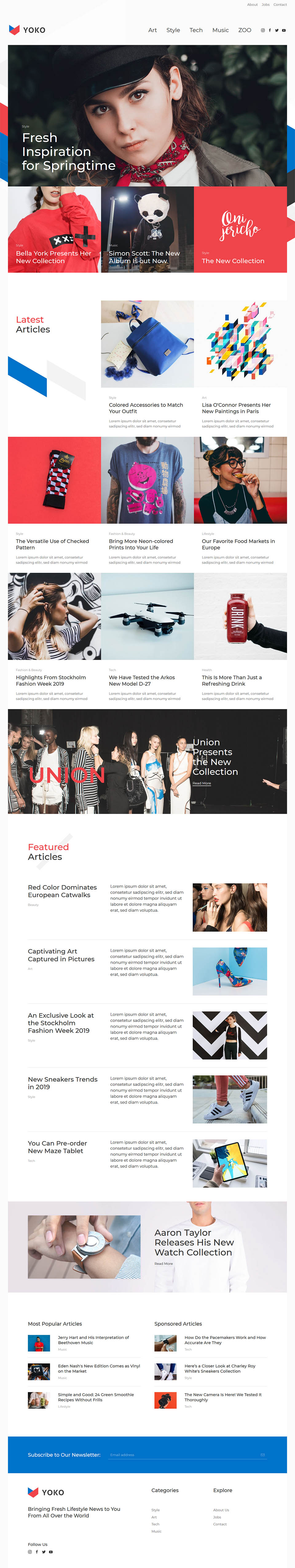 Template YOOtheme Yoko Joomla template YOOtheme Yoko
