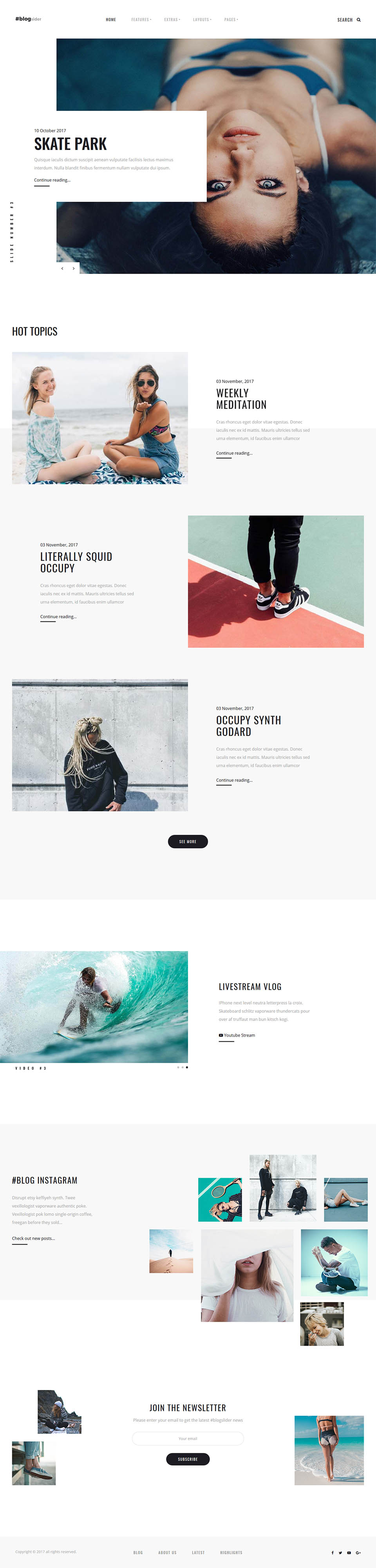 Template YouJoomla Blogsider Joomla template YouJoomla Blogsider