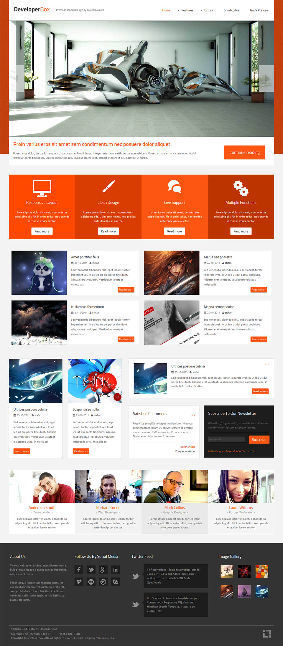Template YouJoomla DeveloperBox Joomla template YouJoomla DeveloperBox