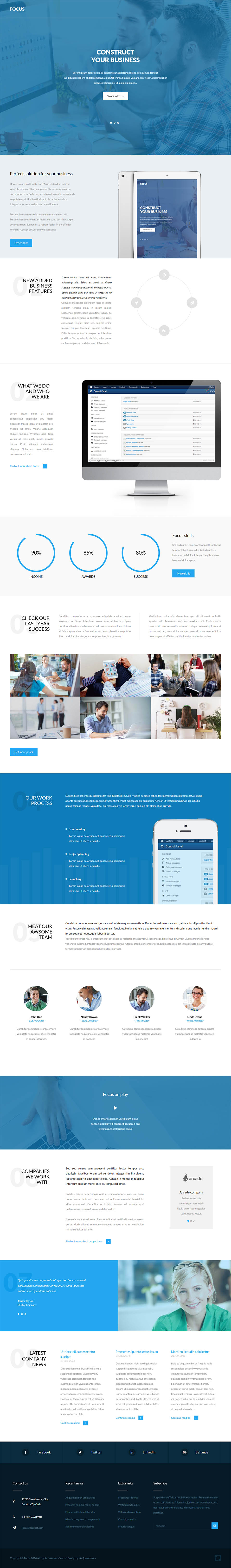Template YouJoomla Focus Joomla template YouJoomla Focus