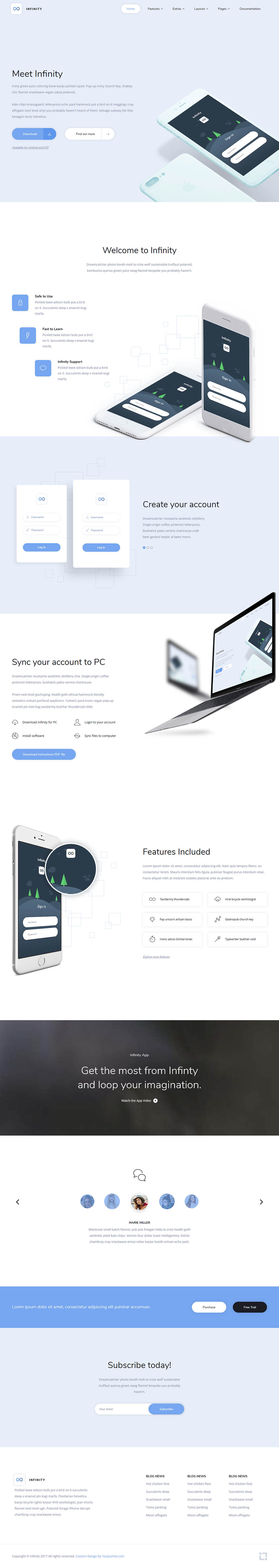 Joomla template YouJoomla Infinity