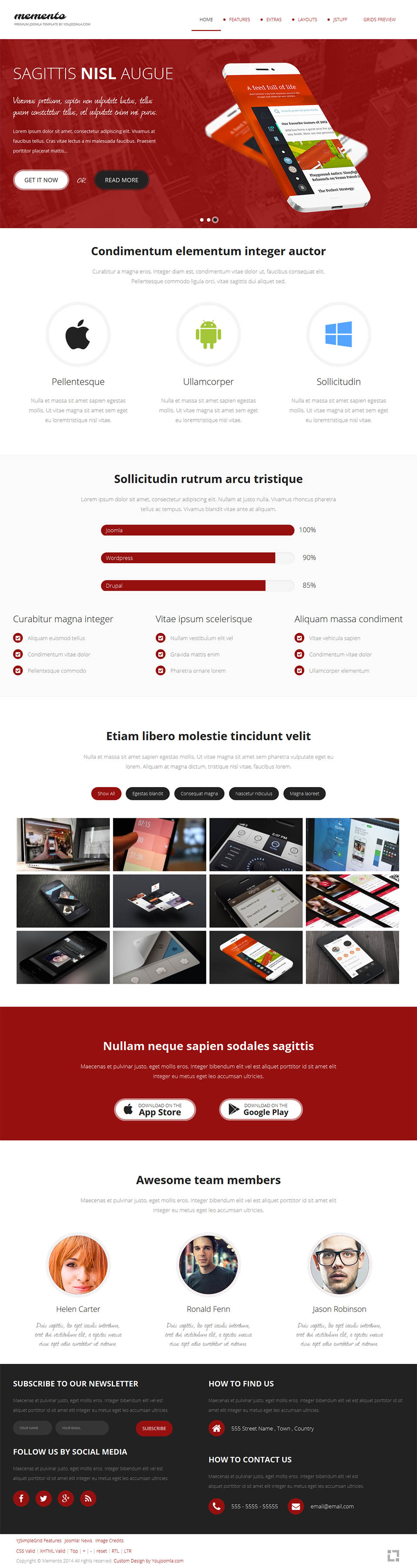 Template YouJoomla Memento Joomla template YouJoomla Memento