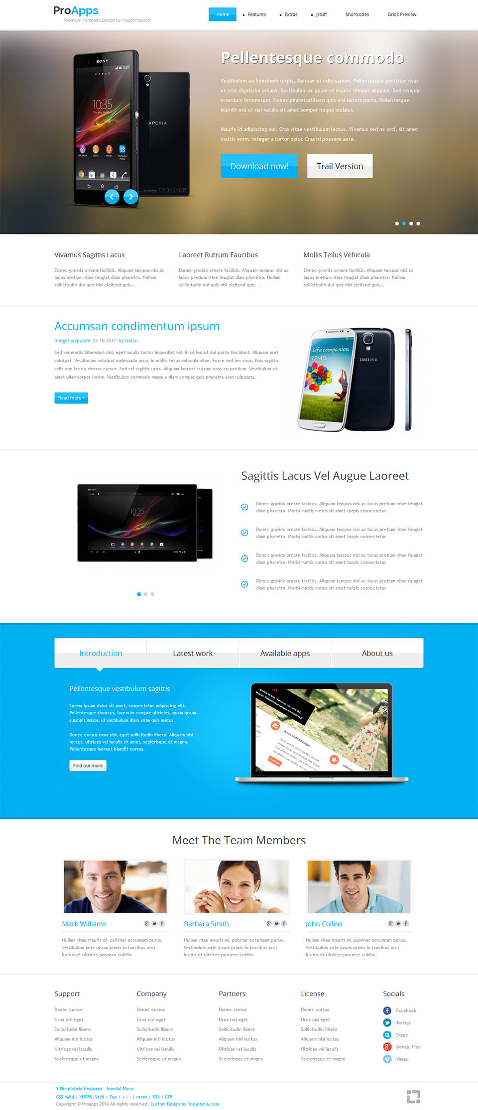 Template YouJoomla ProApps Joomla template YouJoomla ProApps