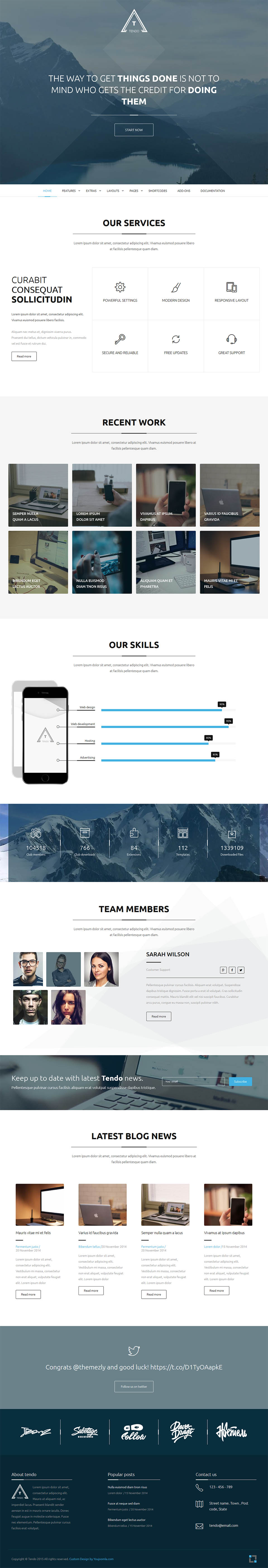 Template YouJoomla Tendo Joomla template YouJoomla Tendo