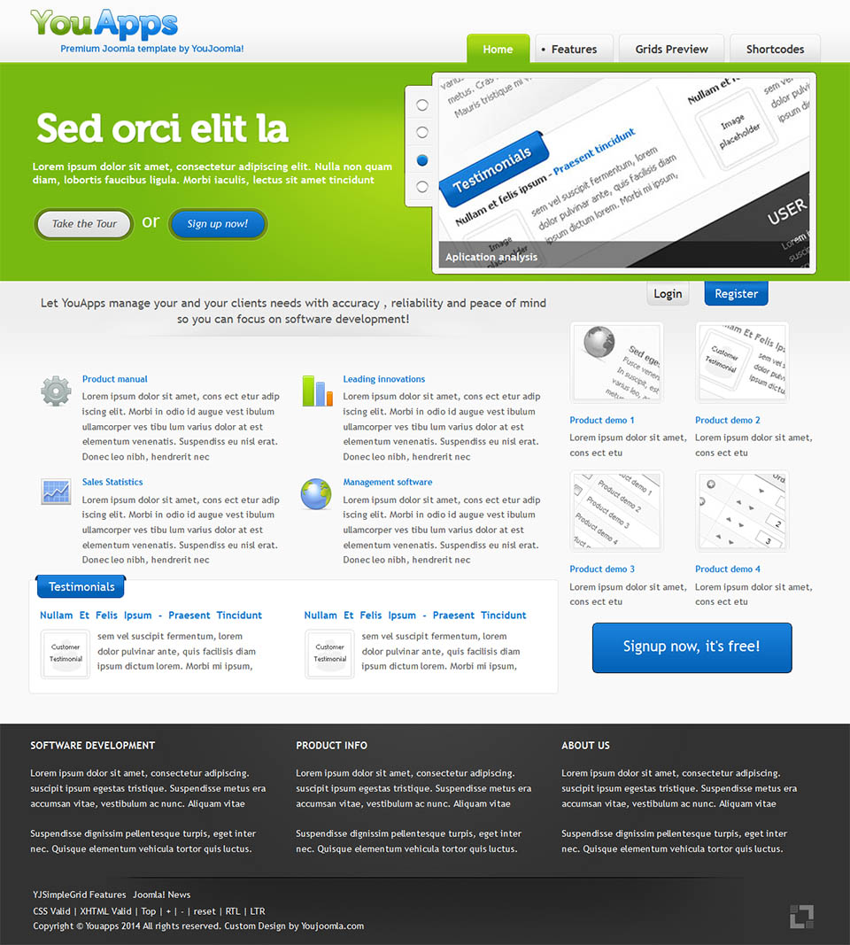 Template YouJoomla YouApps Joomla template YouJoomla YouApps
