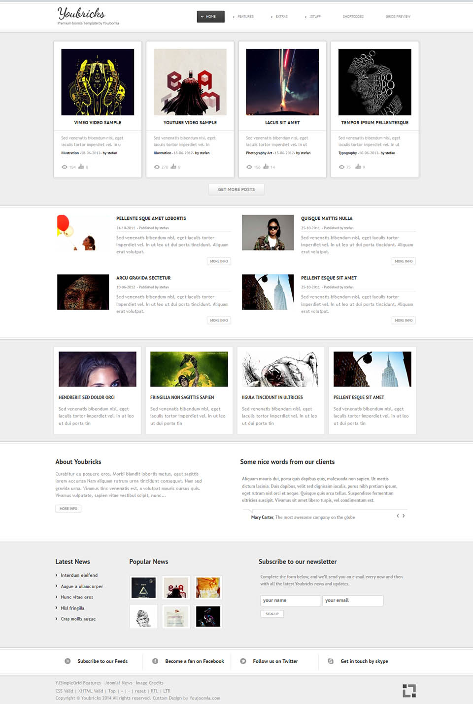 Joomla template YouJoomla YouBricks