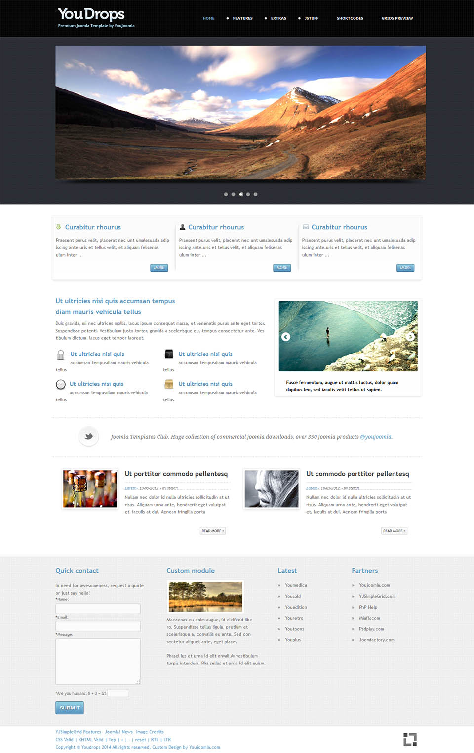 Template YouJoomla YouDrops Joomla template YouJoomla YouDrops