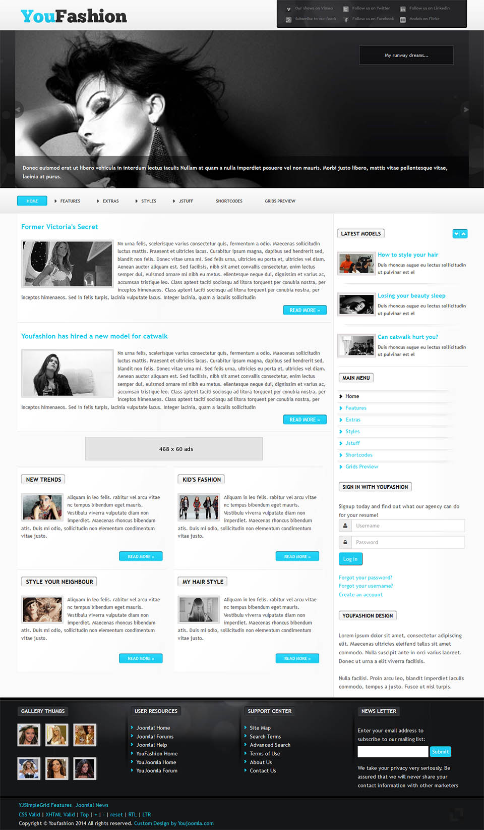 Template YouJoomla YouFashion Joomla template YouJoomla YouFashion