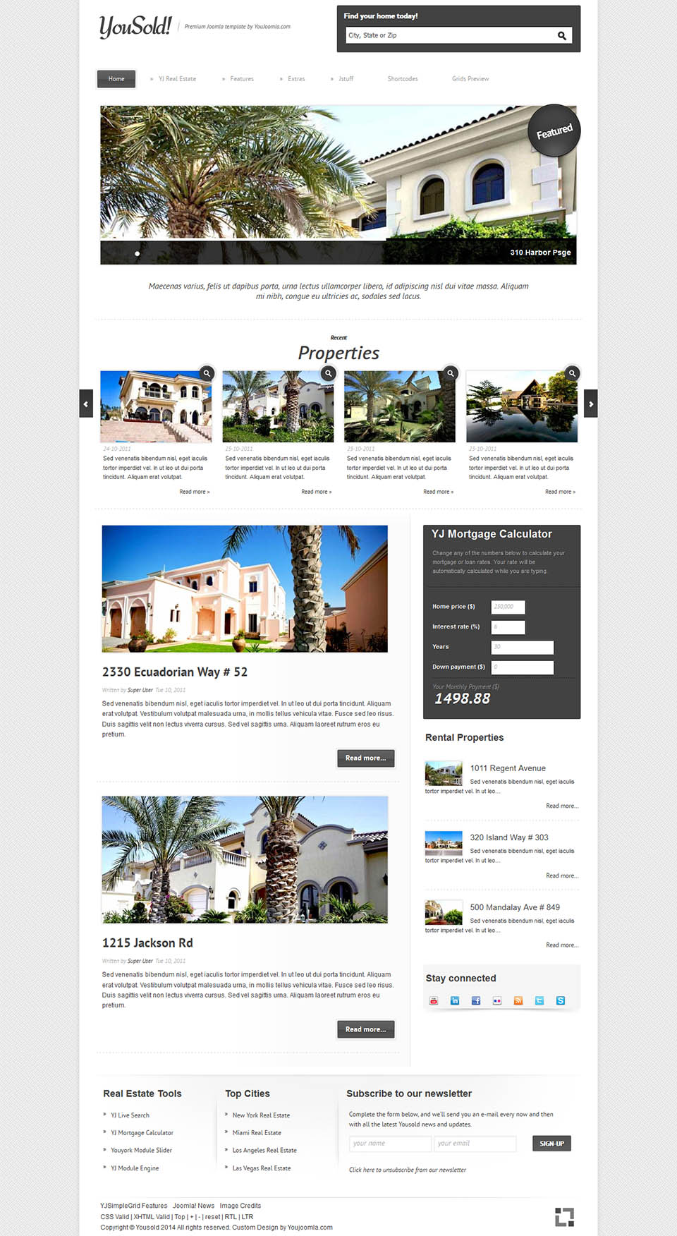 Template YouJoomla YouSold Joomla template YouJoomla YouSold