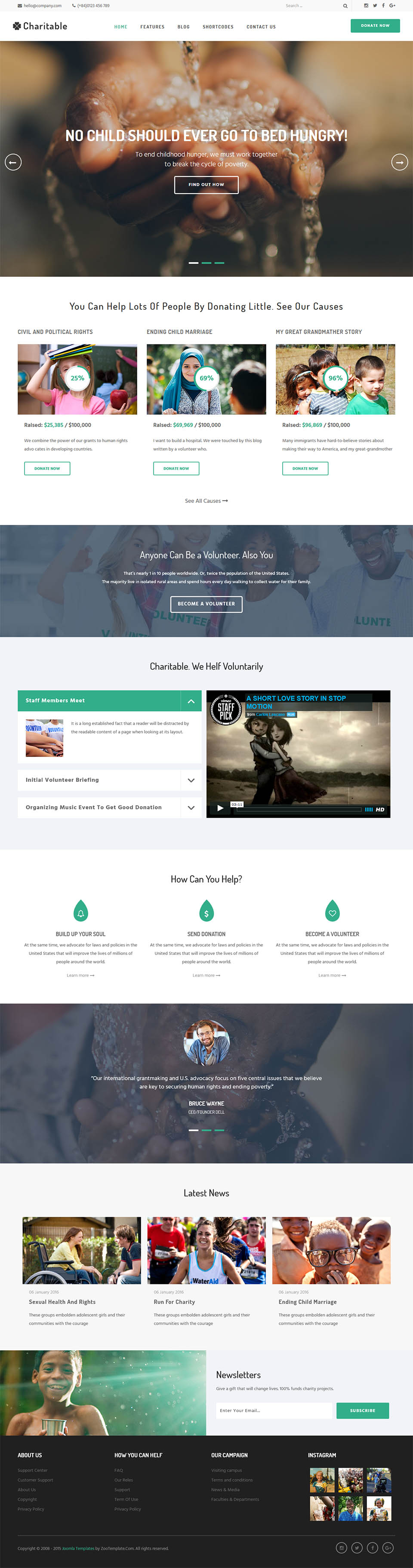 Template ZooTemplate Charitable Joomla template ZooTemplate Charitable
