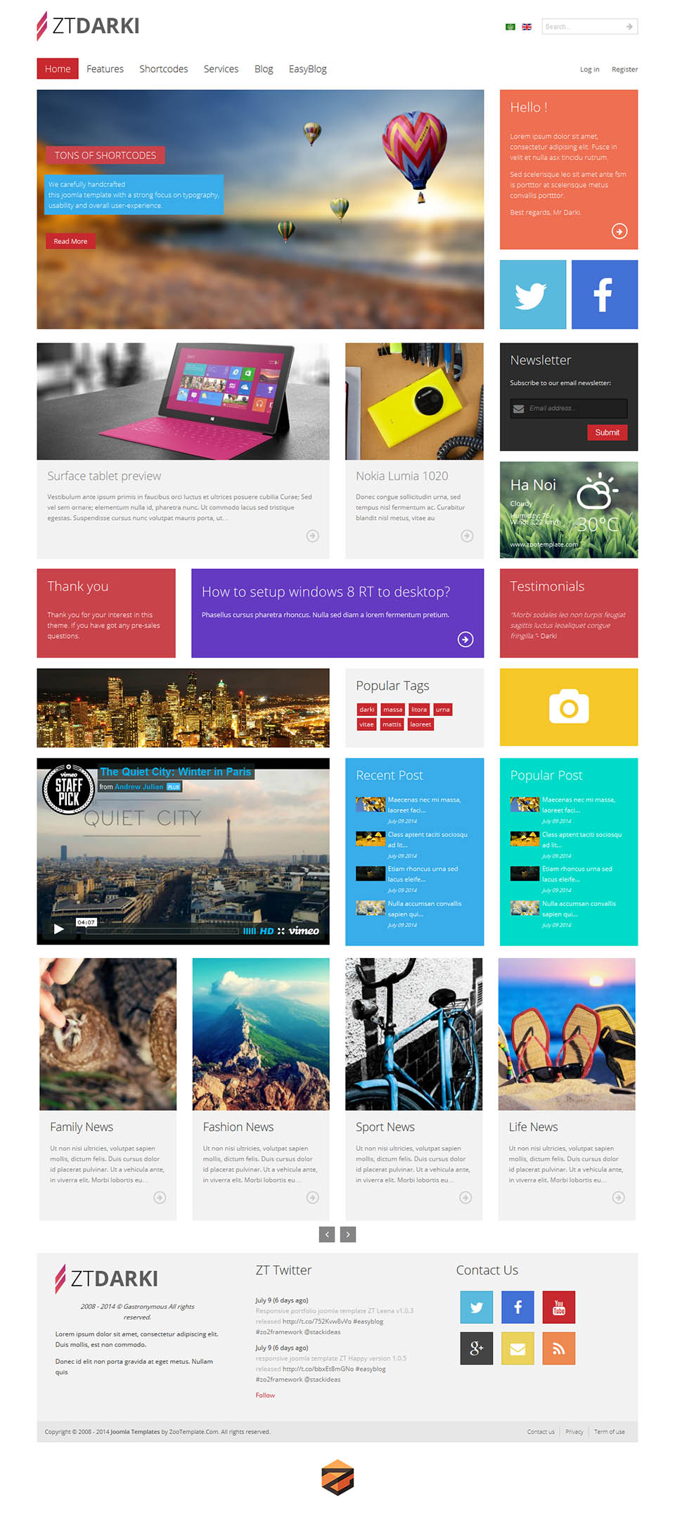 Template ZooTemplate Darki Joomla template ZooTemplate Darki