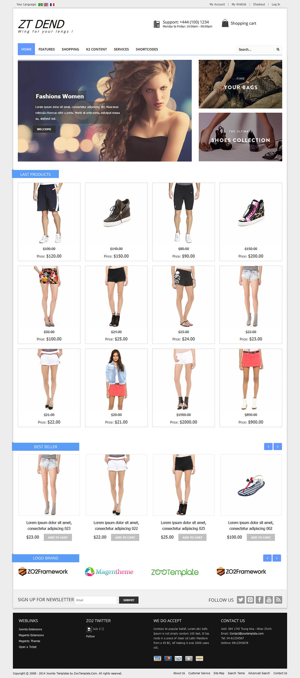 Template ZooTemplate Dend Joomla template ZooTemplate Dend
