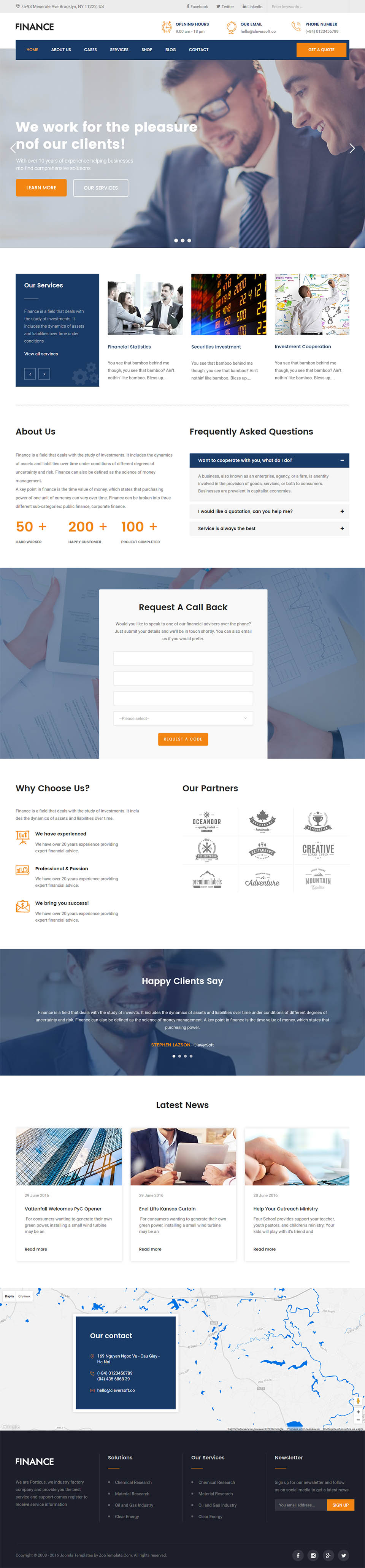 Template ZooTemplate Finance Joomla template ZooTemplate Finance