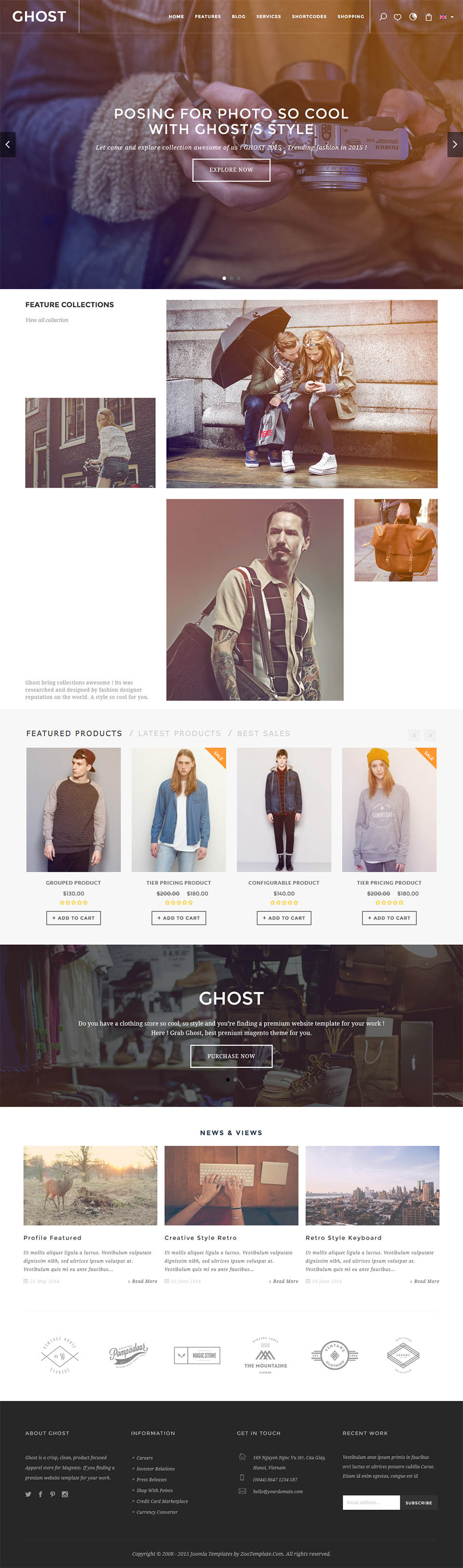 Joomla template ZooTemplate Ghoster