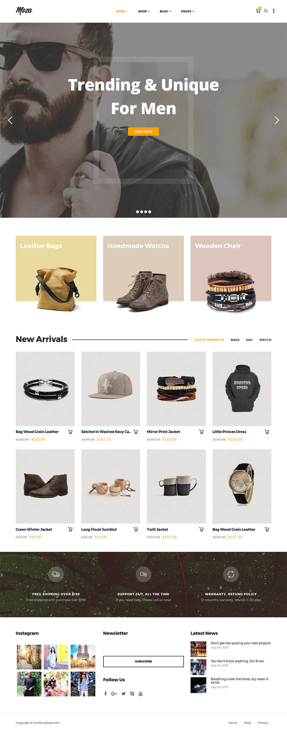 Template ZooTemplate Moza Joomla template ZooTemplate Moza