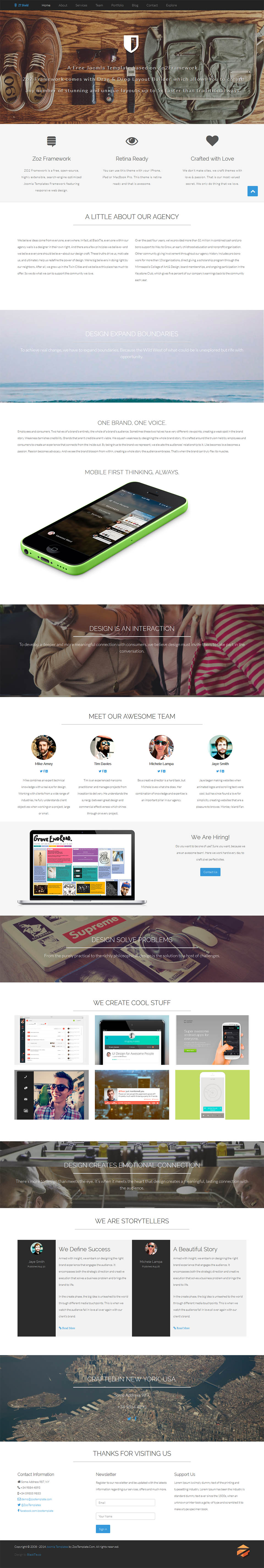 Template ZooTemplate Shield Joomla template ZooTemplate Shield