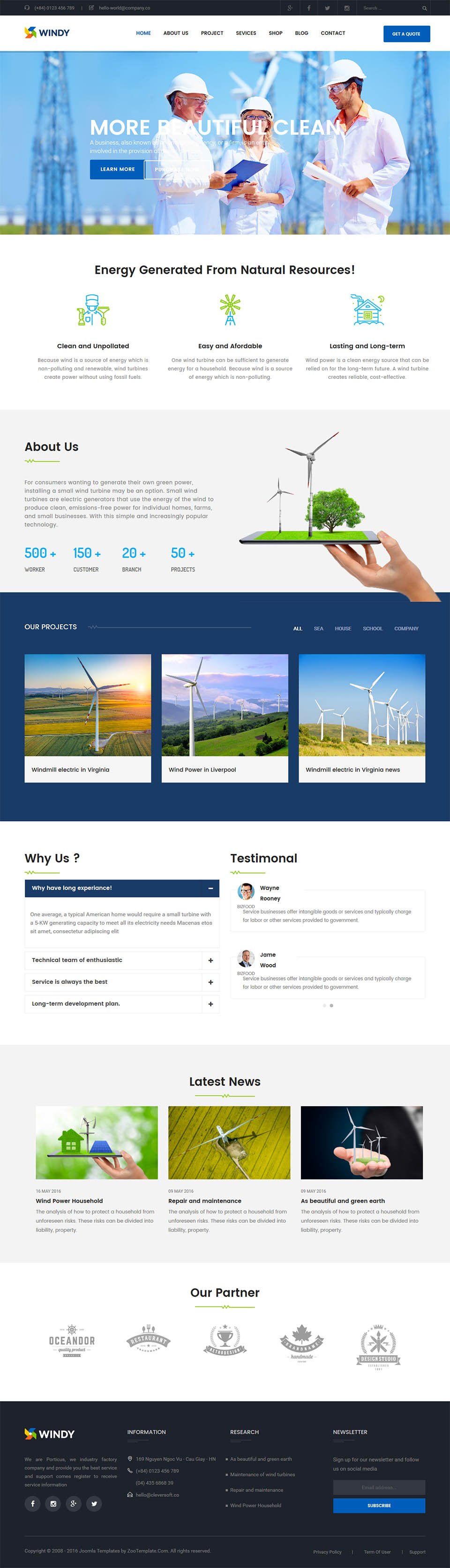 Template ZooTemplate Windy Joomla template ZooTemplate Windy